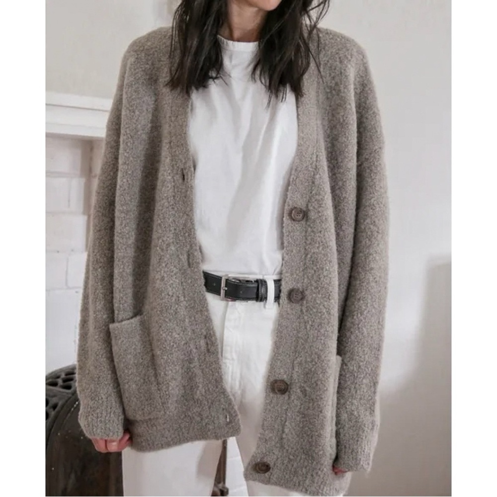 Jenni Kayne Taupe Cardigan Sweater